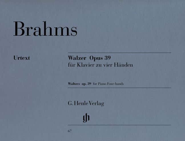 BRAHMS J. - WALTZES OP. 39