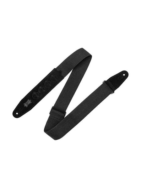Correia de algodão com 4 suportes para palhetas 5 cm - Preto