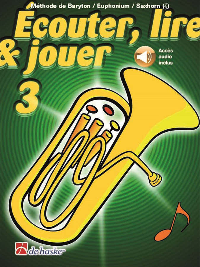 Écouter Lire Et Jouer Vol.3 Barítono Eufónio Saxhorn Clave De Sol