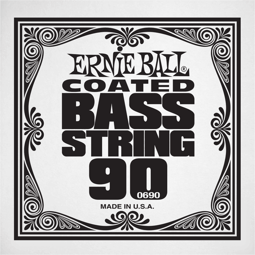 Ernie Ball .090 COATED NICKEL WOUND ELECTRIC BASS STRING SINGLE