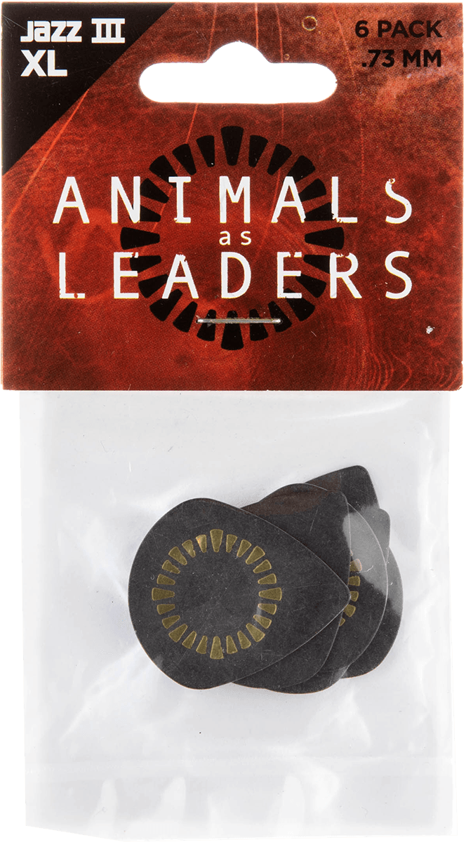 6 x 0,73mm Animal As Leaders Tortex Jazz III XL Preto
