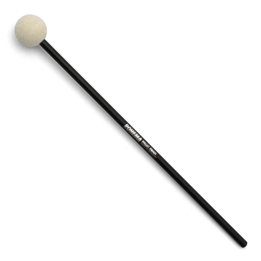 Baqueta Plástica 25.5CM - Cabeça de Feltro 2.5CM Dura (a unidade)