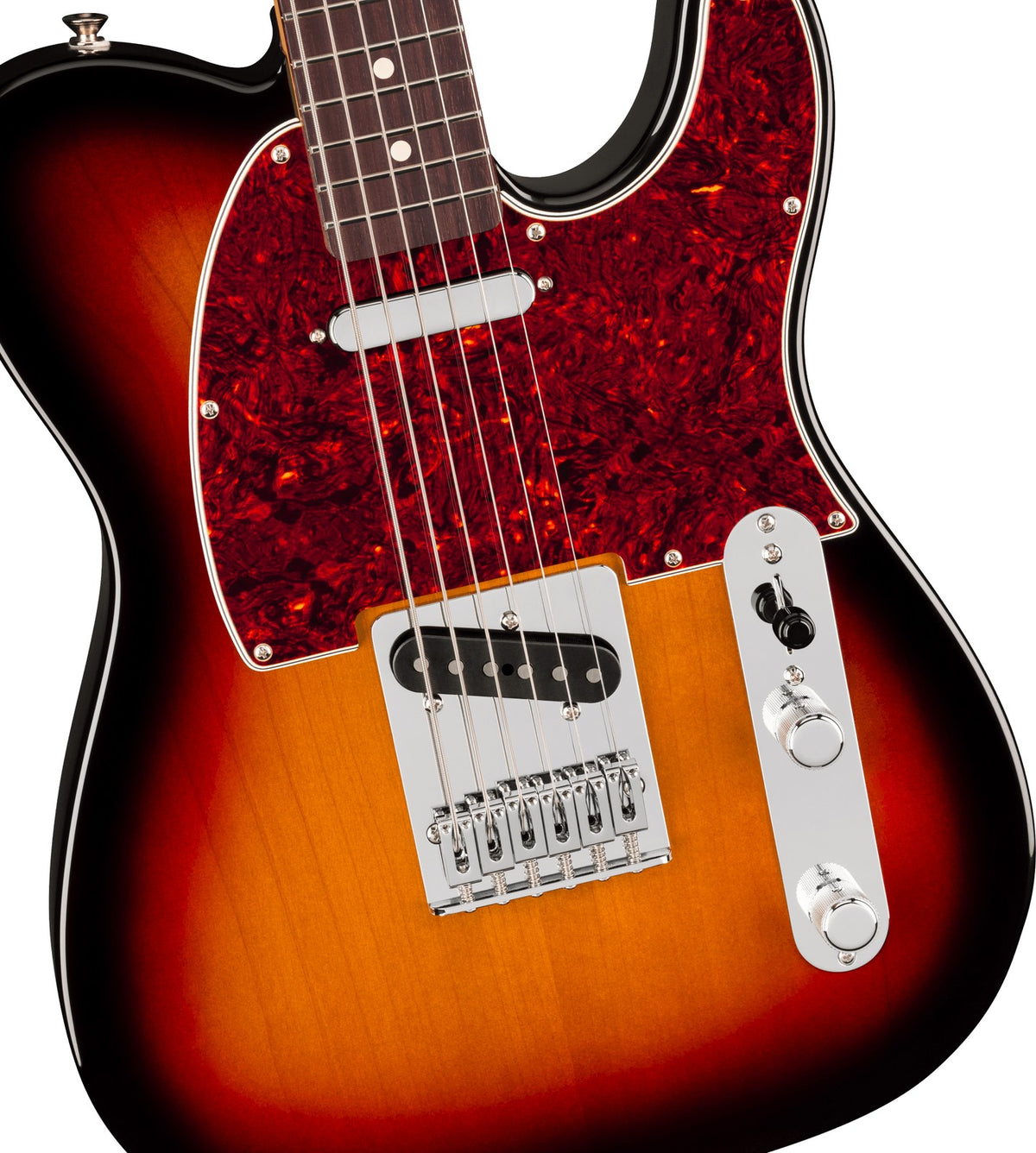 Telecaster 75 Anni Player II Barítono, RW Sunburst de 3 Cores
