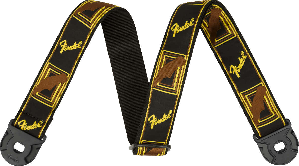 QUICK GRIP LOCKING END STRAP BLACK YELLOW AND BROWN 2"