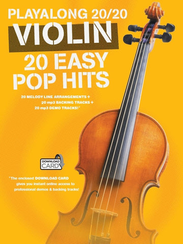 Playalong 20/20 Violino: 20 êxitos pop fáceis