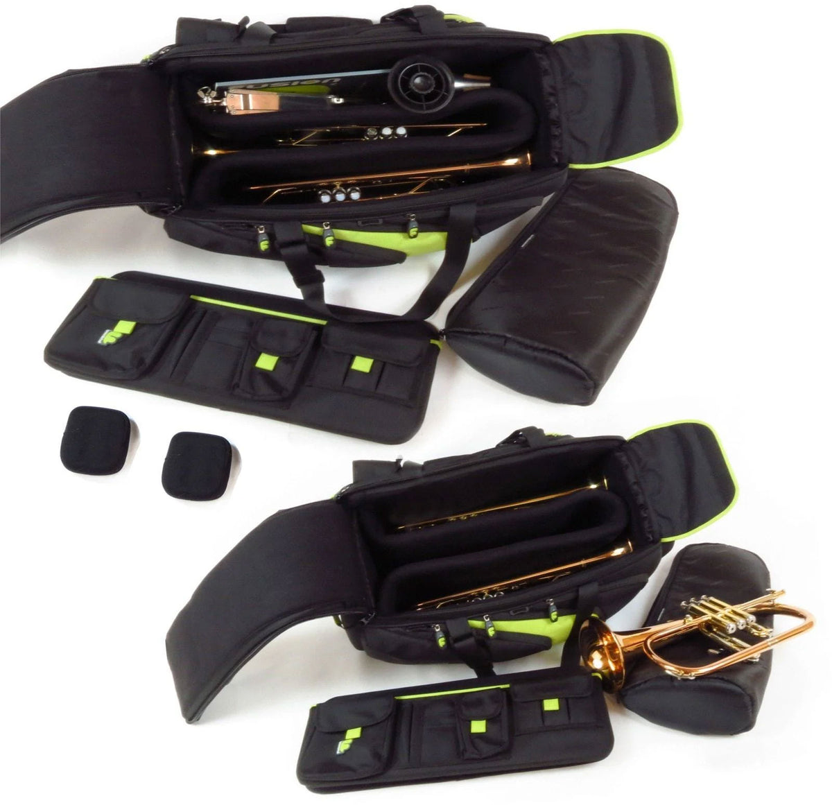 Premium Black/Orange Triple Trumpet Case