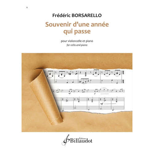 Souvenir D'une Année Qui Passe Violoncelle Et Piano - Borsarello