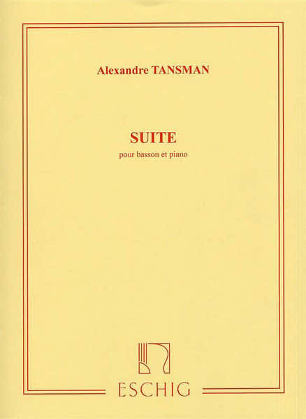 Tansman A. - Suite - Basson et Piano