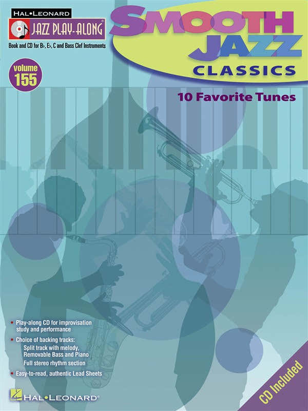 Jazz Play Along Volume - 155 Smooth Jazz Classics All Inst + CD - E Flat Instruments