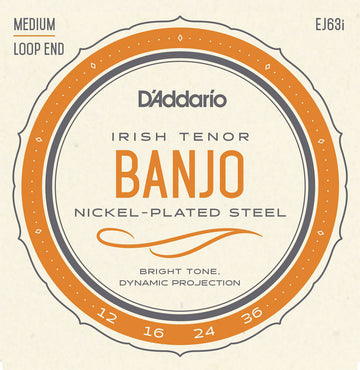 EJ63I Cordas para Banjo Light Tenor Irlandês 12-36