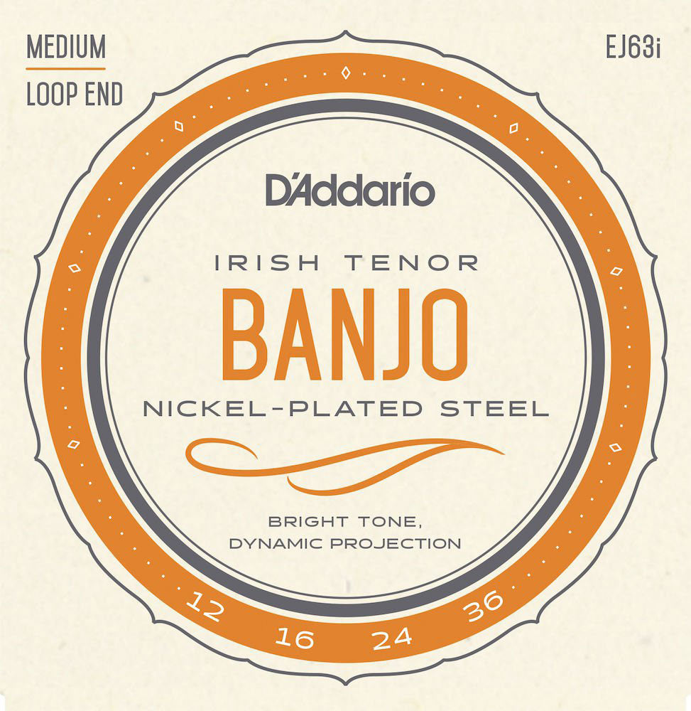 EJ63I Cordas para Banjo Light Tenor Irlandês 12-36