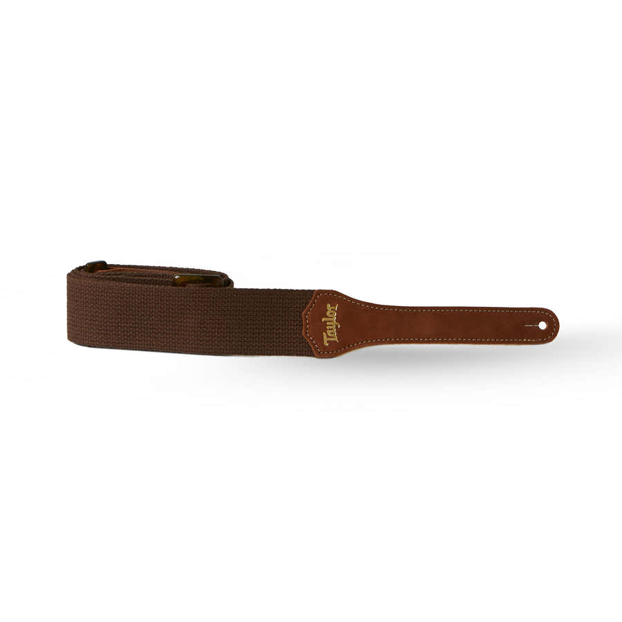 4001-20 GS Mini correia de algodão castanho-chocolate 2" fivela cor de âmbar