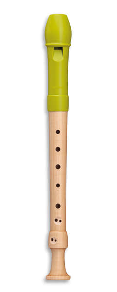 Soprano Fipple 17411 - Verde Maçã (Digitação Barroca)