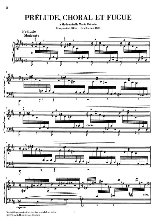 Franck C. - Prelude Choral Et Fugue