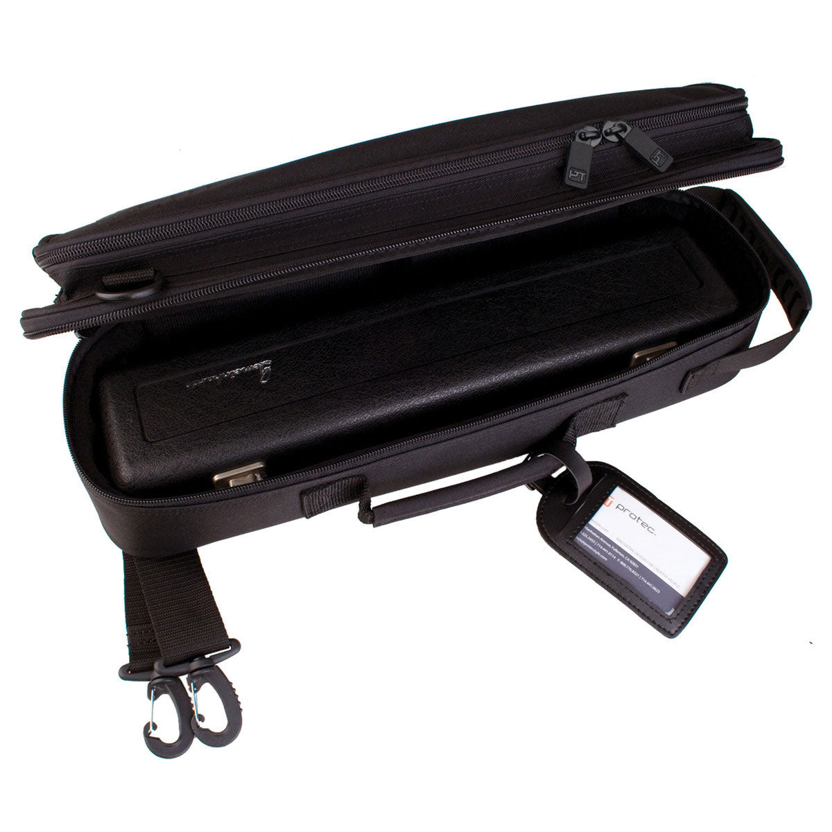 Capa de Estojo de Flauta Transversal Deluxe Preta