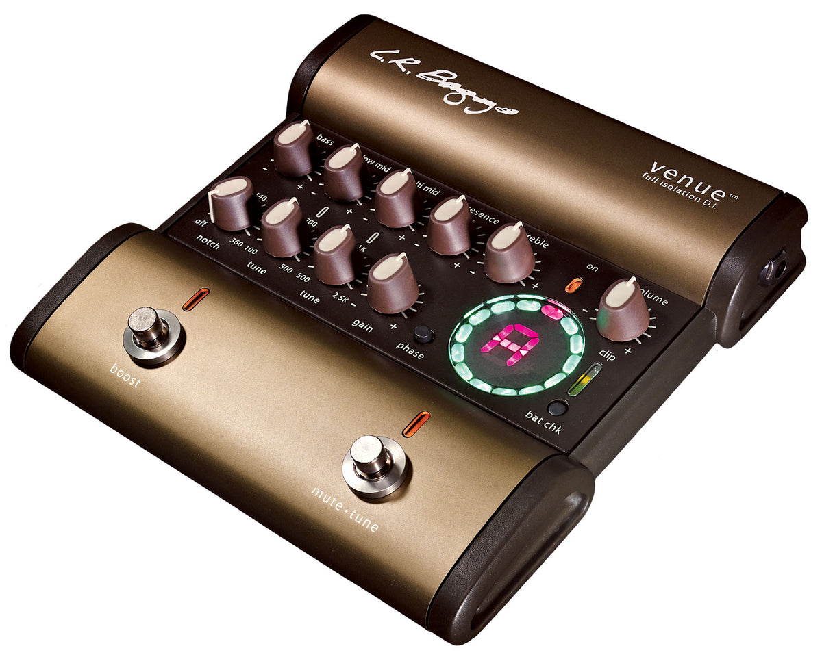 Lr Baggs VENUE FOOT PREAMP D.I. EQ TUNER FOR ACOUSTIC GUITAR