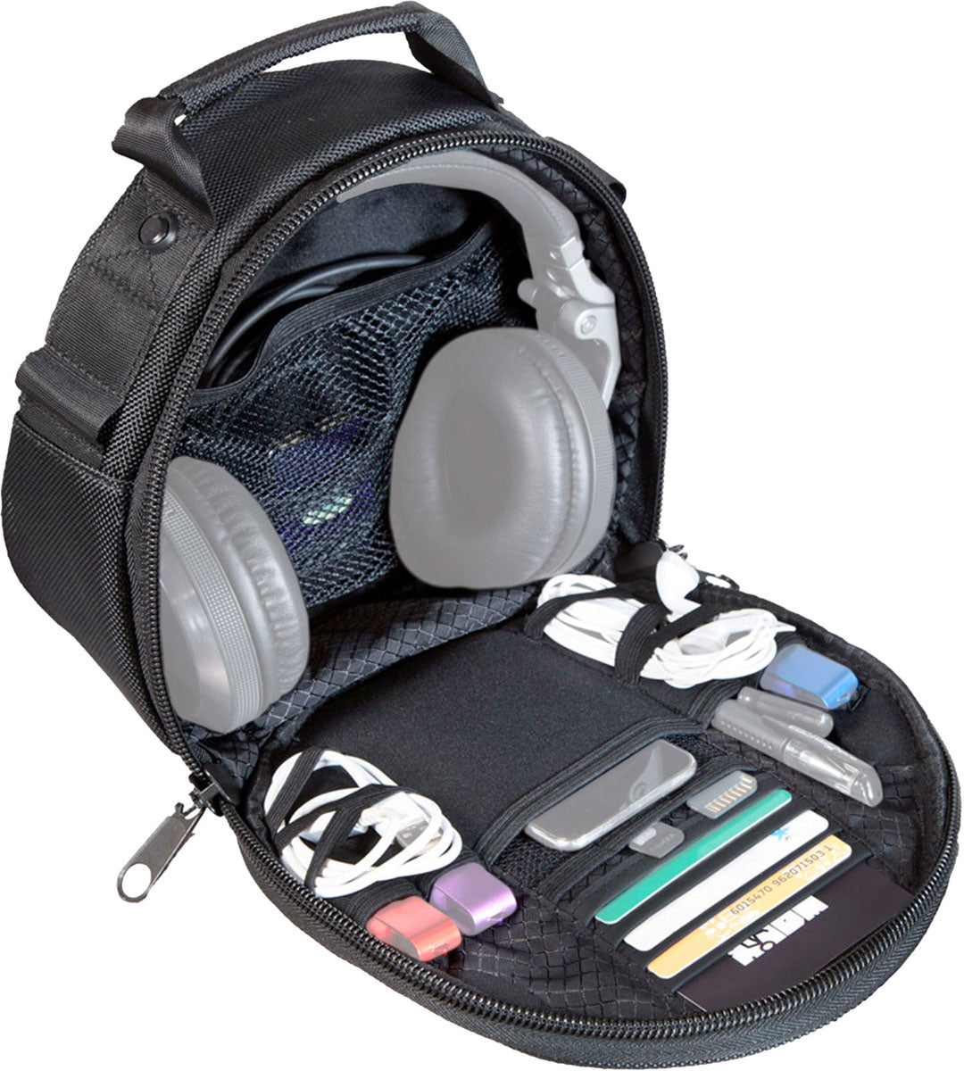 Bolsa preta para auscultadores