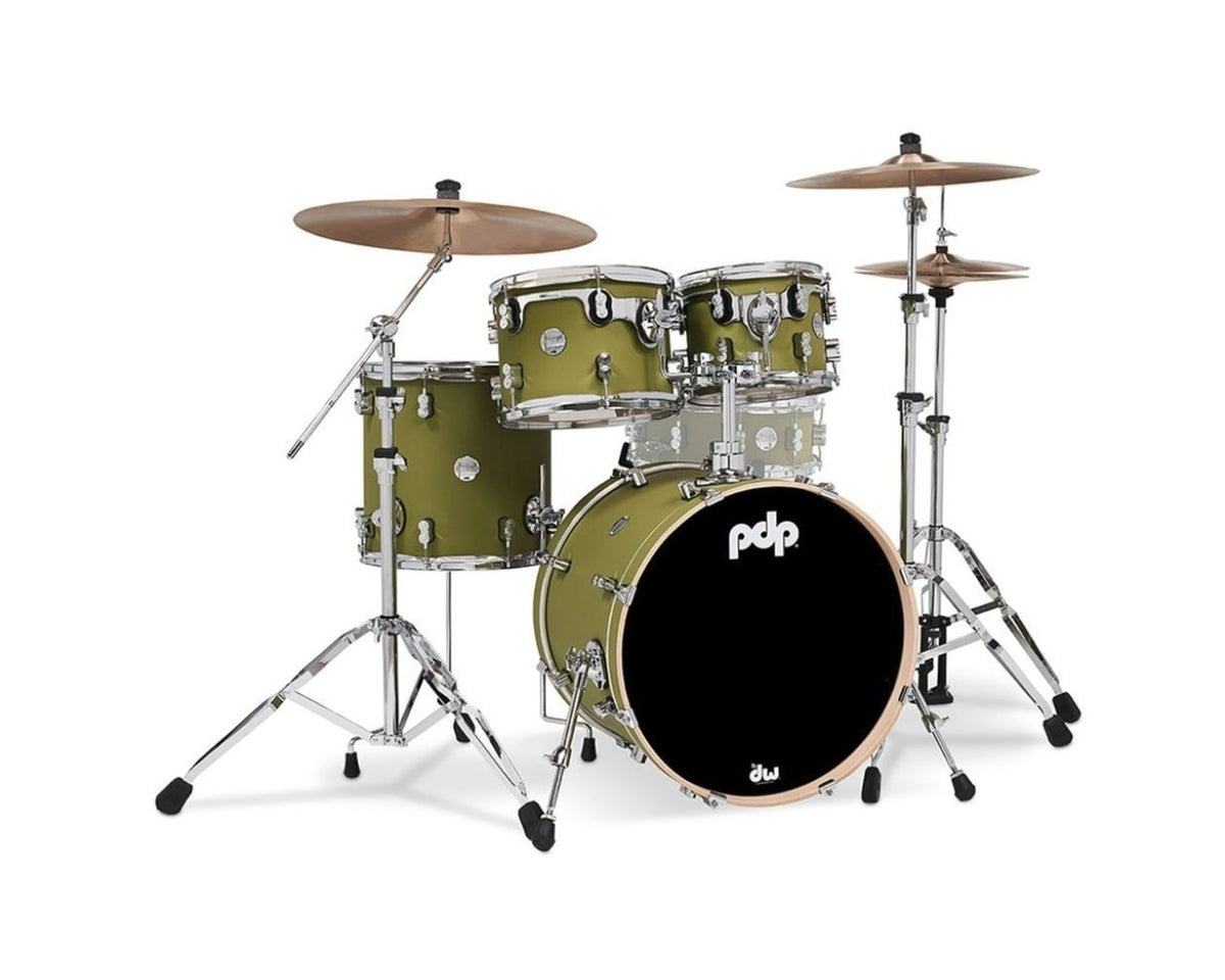 SHELL SET CONCEPT MAPLE FINISH PLY CM4 KIT 20" SATIN OLIVE PDCM20FNSO