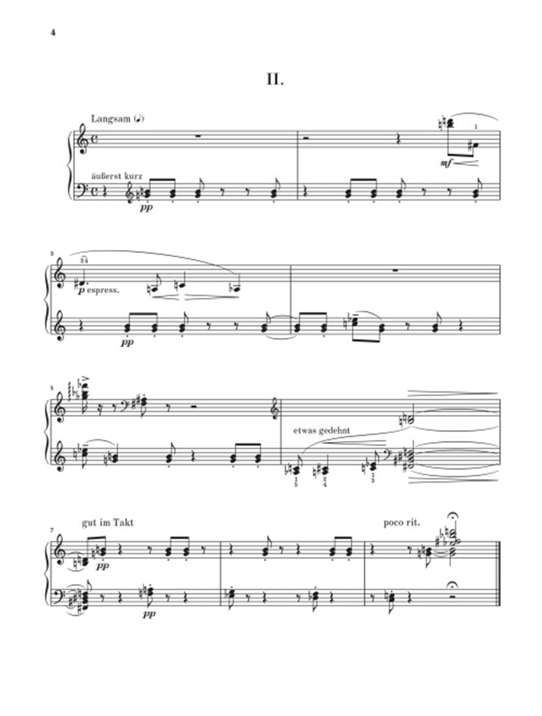 Schonberg Arnold - Six Little Piano Pieces Op.19