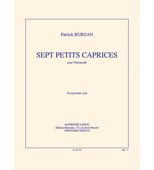7 petits caprices pour Violoncelle solo