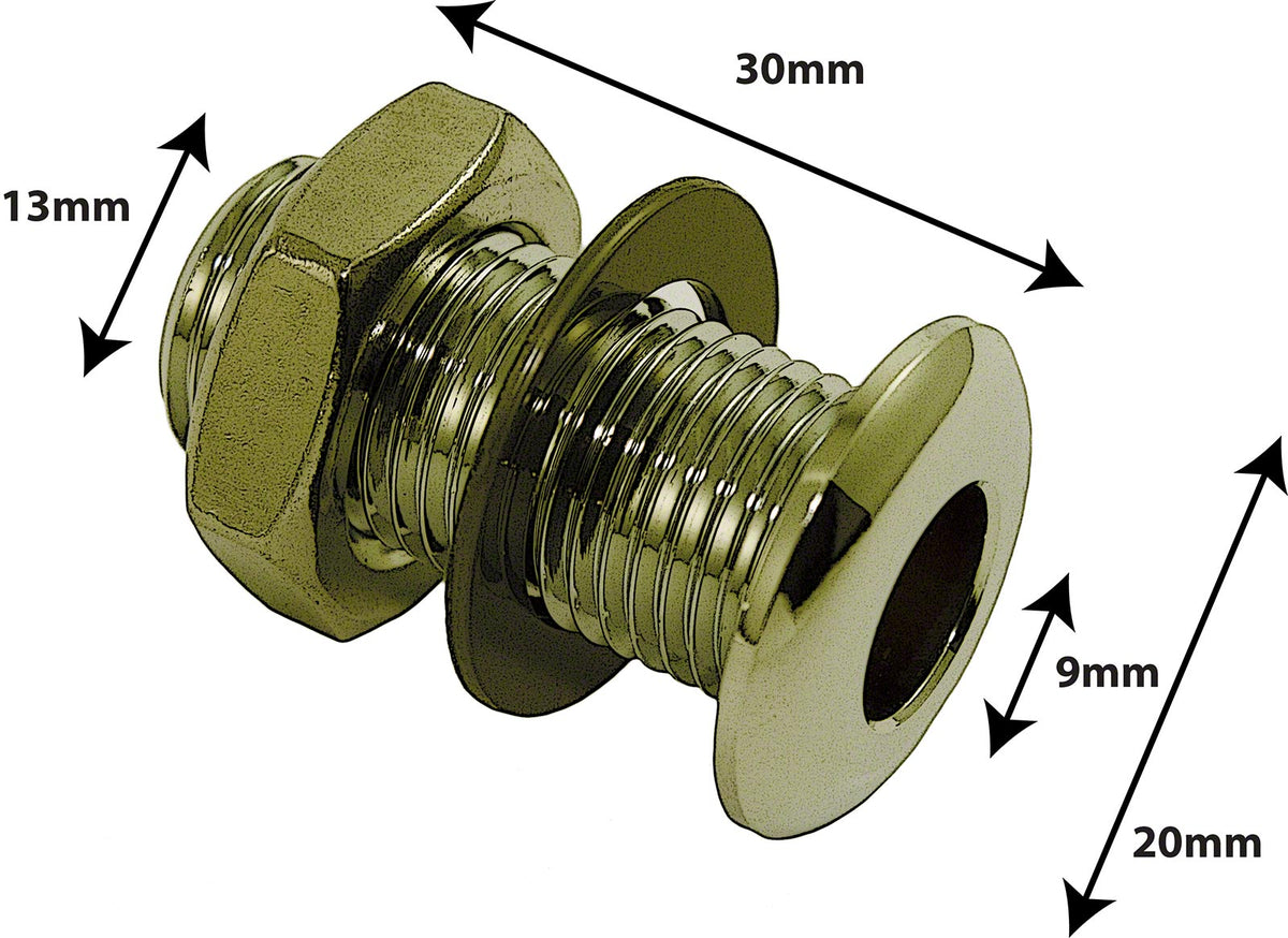 AVH3BR - Respiradouro De Descompressão Fundido Sob Pressão 30mm Latão