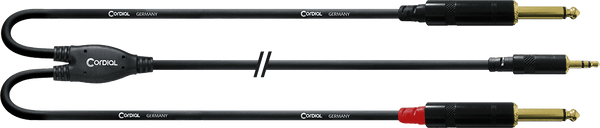 Cabo Y Divisor Minijack Estéreo/2 Jack Mono 1,5 M