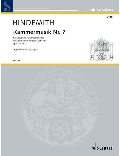 Hindemith - Chamber Music No. 7 Op. 46/2 - Orgue et Chamber Orchestre