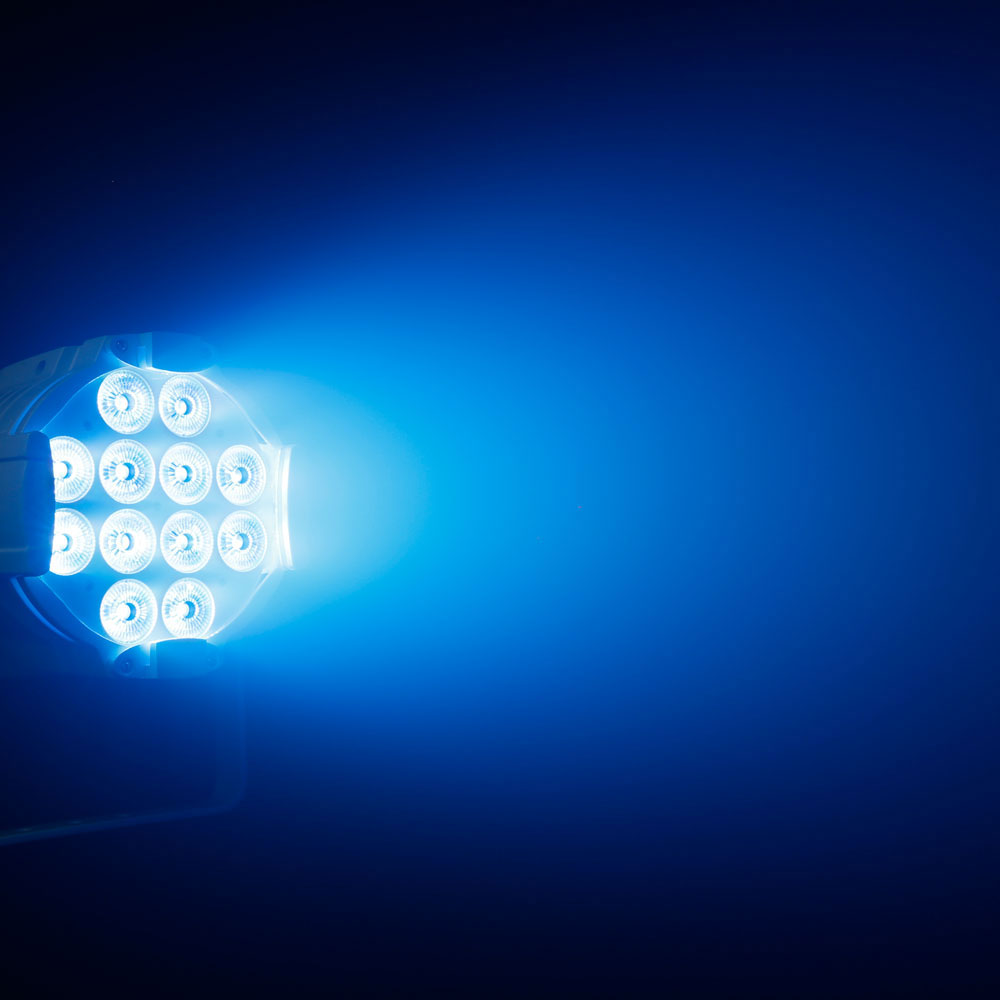 Studio PAR 64 CAN RGBWA + UV 12 W WH - Projetor PAR LED RGBWA + UV 12 W 12 W Caixa Branca
