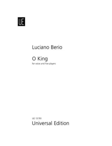 BERIO L. - O KING - CONDUCTEUR