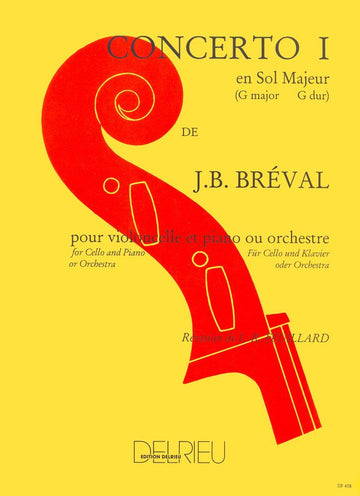 Breval Jean-Baptiste - Concerto N°1 En Sol Maj. - Violoncelo Piano