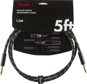 DELUXE INSTRUMENTS CABLE STRAIGHT/STRAIGHT 5' BLACK TWEED