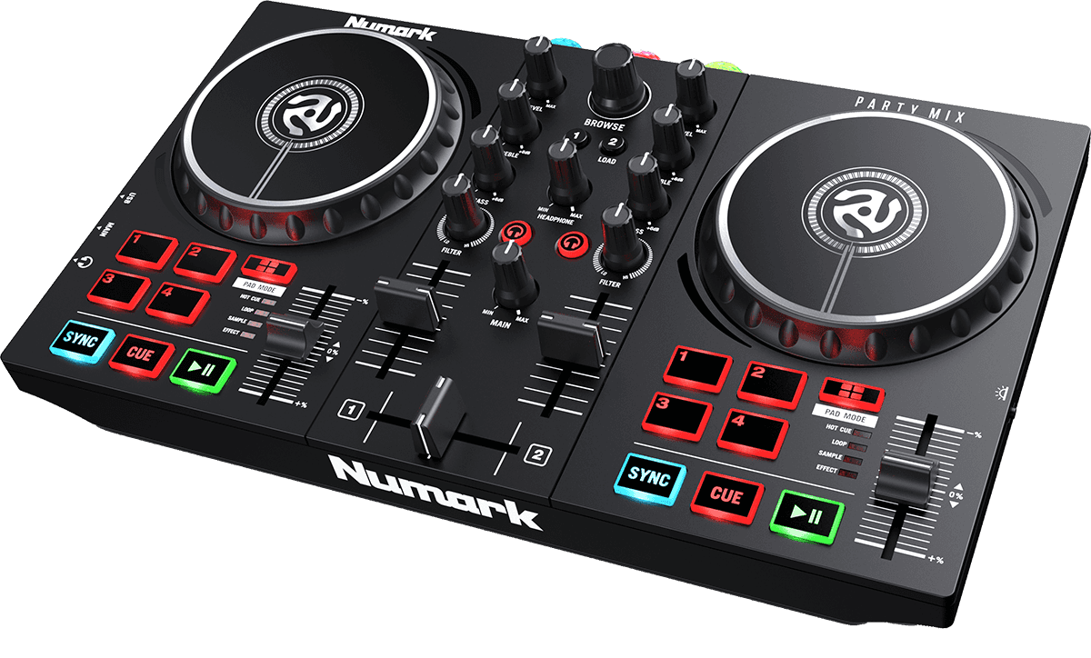 PARTY MIX 2 - CONTROLADOR DE DJ DE 2 CANAIS