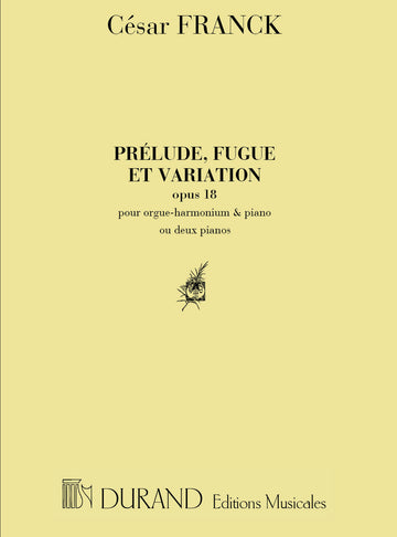 FRANCK C. - PRELUDE FUGUE ET VARIATION OPUS 18 - 2 PIANOS