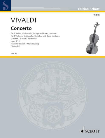 VIVALDI A. - L'ESTRO ARMONICO OP. 3/11 RV 565 / PV 250