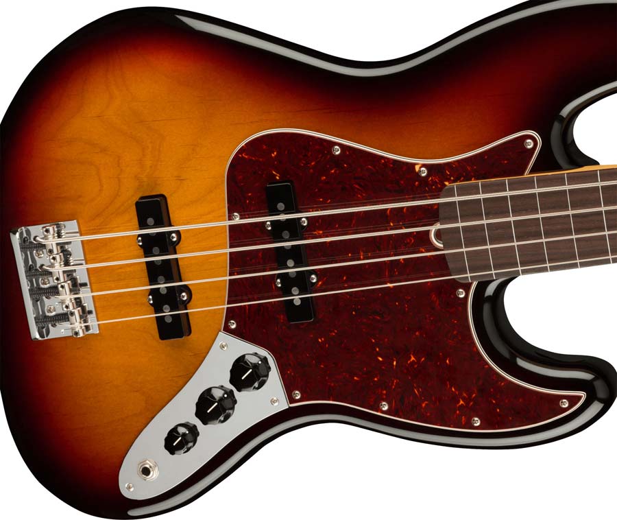 Jazz Bass Fl American Professional II Rw Sunburst de 3 cores