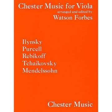 FORBES W.(ARR.) - CHESTER MUSIC FOR VIOLA - ALTO ET PIANO