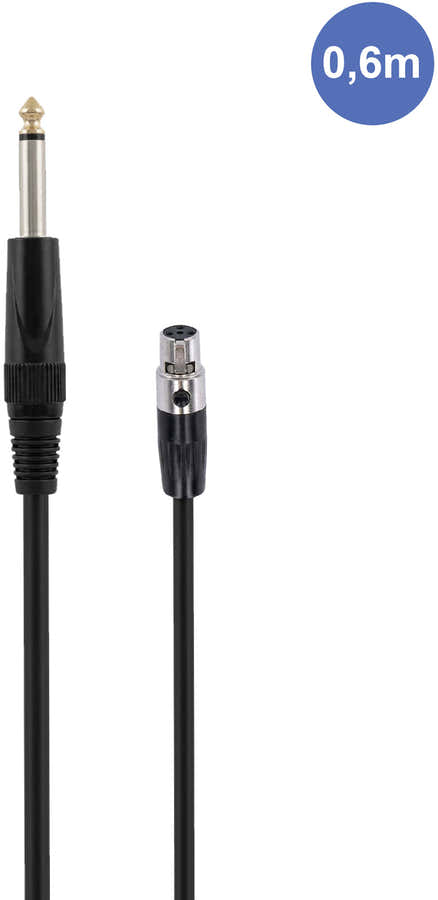 AUDIOCAB 452 Jack para Mini XLR 4 pinos (Shure) 6cm