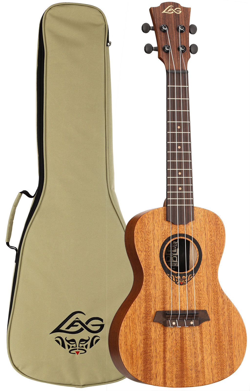 Tiki Tku110C Ukulele Concerto com fundo traseiro arqueado fino