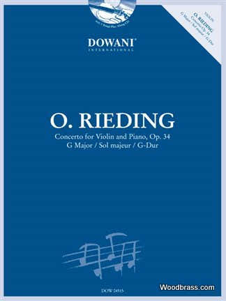 RIEDING O. - CONCERTO FOR VIOLIN & PIANO OP.34 + CD