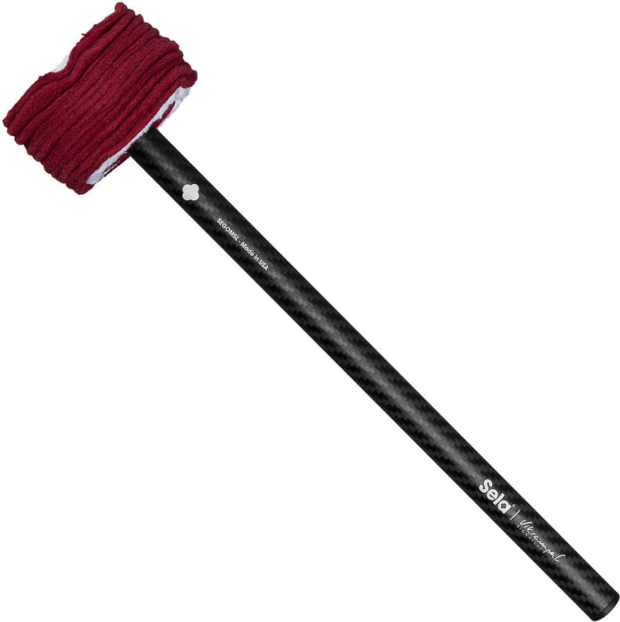 Gong Mallet Vikrampal Fine Touch Soft - Large, Burgundy
