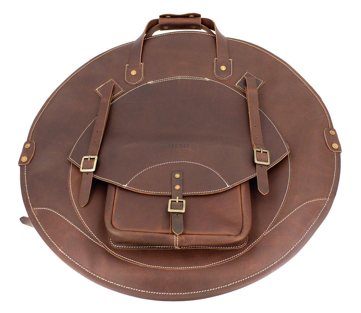 Mochila de couro para pratos 22 - Castanho