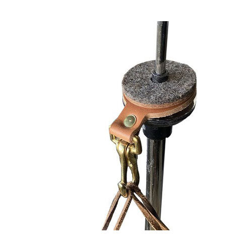 TACKLE INSTRUMENT LEATHER HAT HOOK STICK HOLDER SADDLE TAN