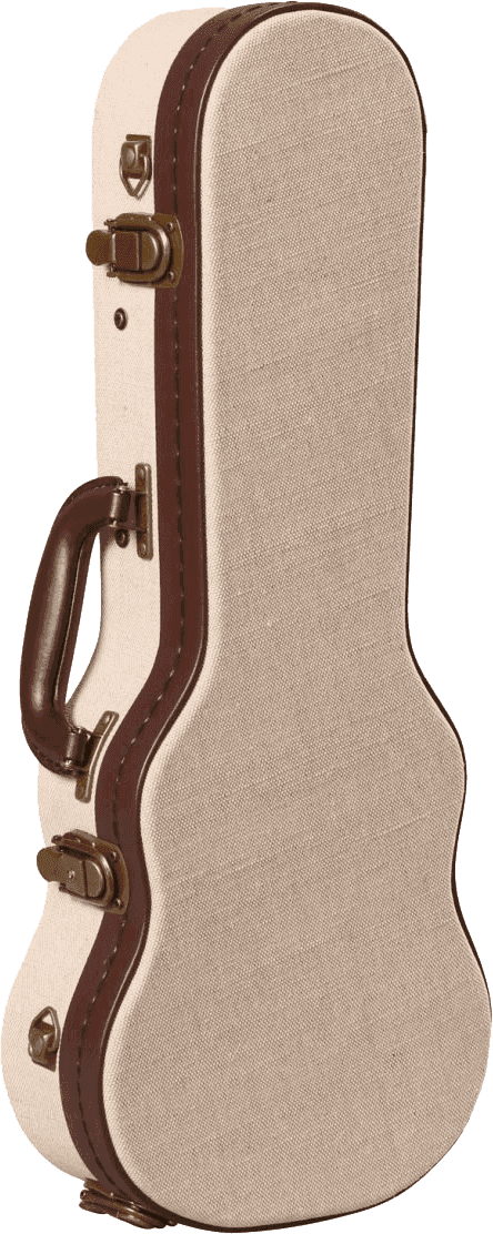 Estojo para Ukulele Soprano Bege de Madeira Deluxe - GW