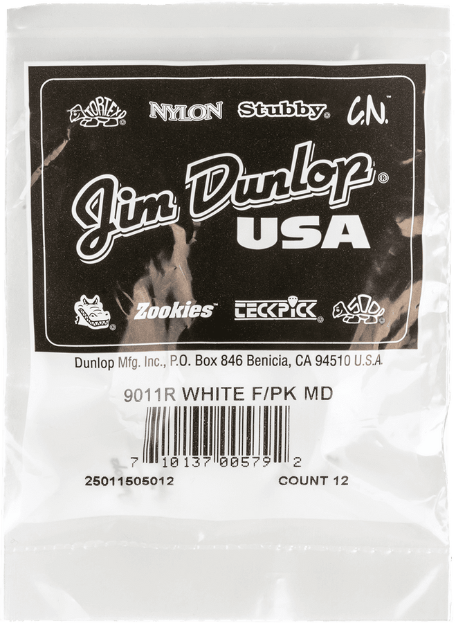 12 x Fingerpicks Medium White