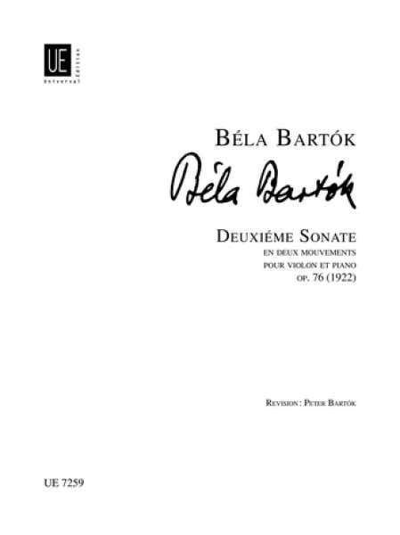 Bartok Bela - Sonate N°2