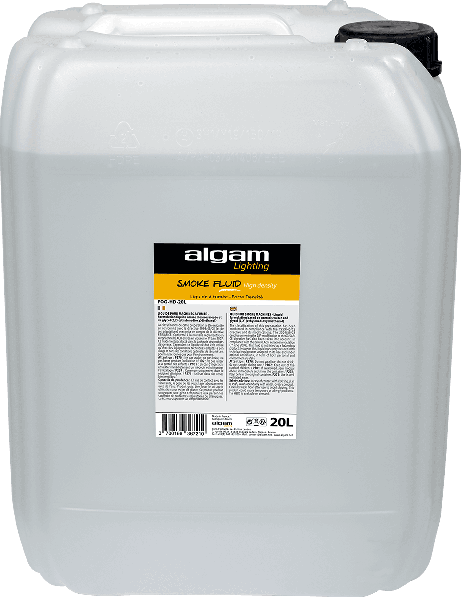 Algam Lighting Líquido de fumo de alta densidade 20L