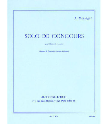Messager A. - Solo De Concours - Clarinette et Piano