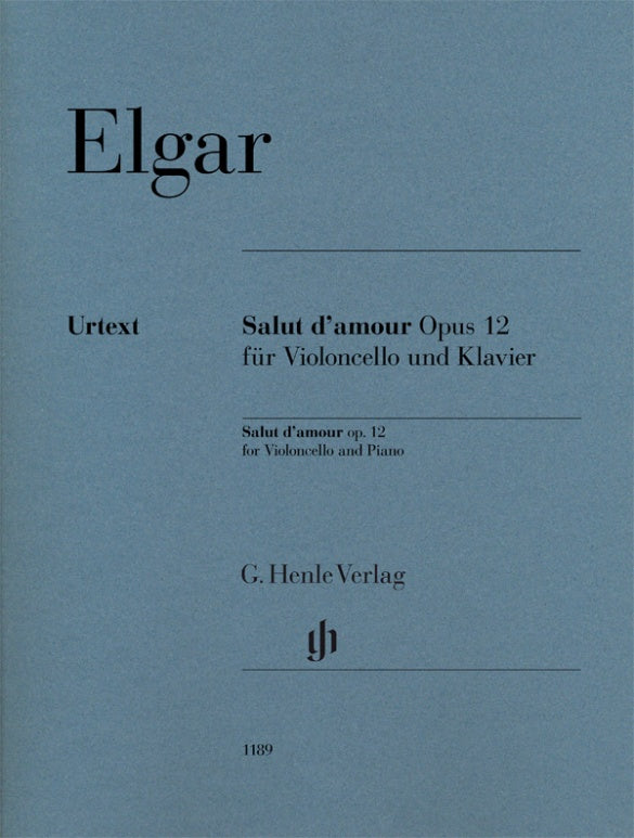 Henle Verlag Elgar Edward - Salut D'amour Op.12 - Violoncelle & Piano