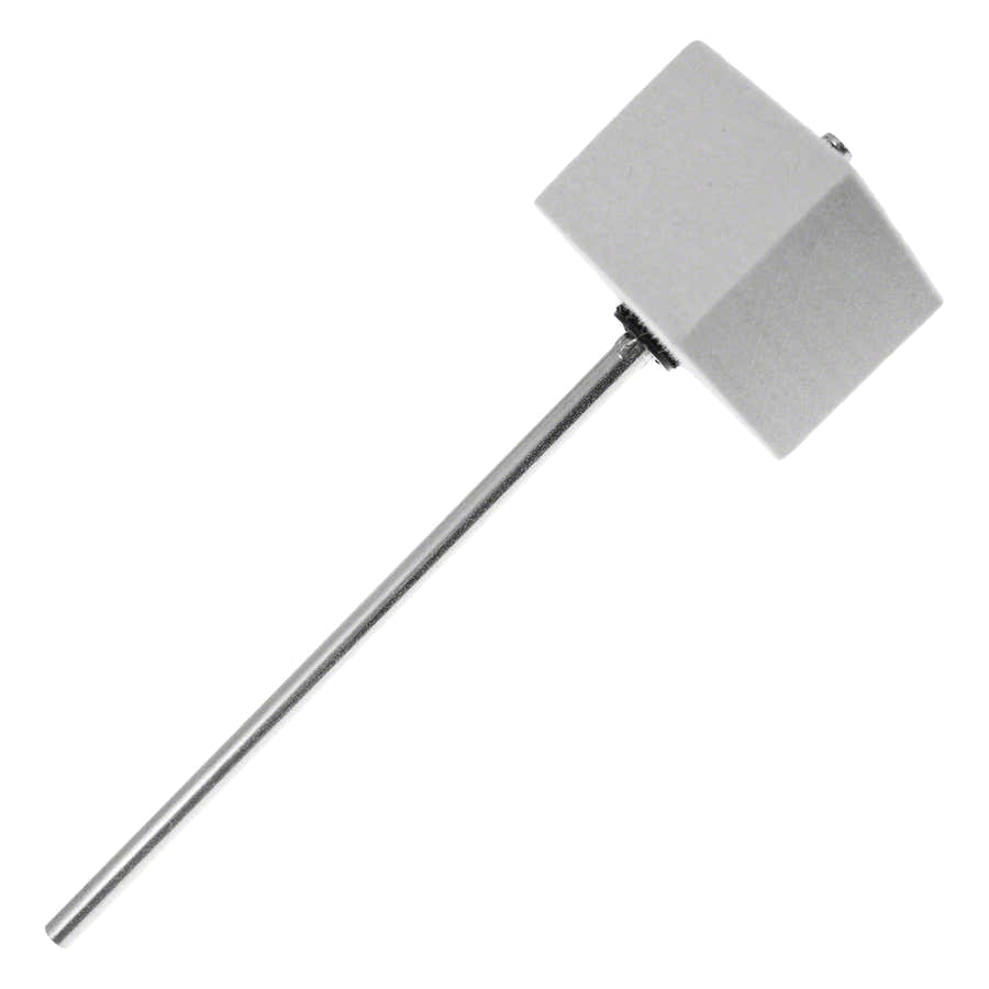 306S Batedor de Pedal GC Feltro Quadrado Branco Haste Cromada