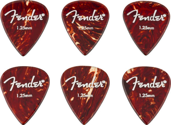 Fender Aero Palhetas de acrílico 6 unidades 1.25mm